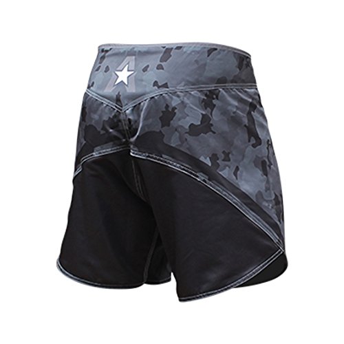 Anthem Athletics Defiance Kickboxing Short MMA Shorts - Muay Thai, BJJ, WOD, Cross-Training, OCR - Night Camo - 34"