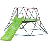 Kids Dome Climber Play Structures - Multiple Kids Jungle Gym Climbing Structure, Activity Center, Outdoor & Indoor Playground, Monkey Bars Climbing Tower - Age 3 - 10 Play Sets - 55 inches Mat