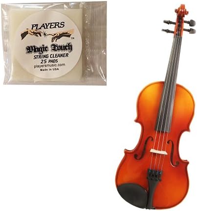 Knilling Europa 1/2 Size Violin Outfit (3K) -- with 25 Pack- Magic String Cleaning Pads