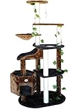 Go Pet Club Cat Tree Furniture, 74-Inch, Black/Brown