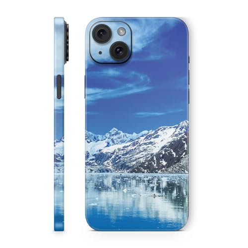 MightySkins Skin Compatible with Apple iPhone 15 Plus Full Wrap - Sky Lake | Pr…