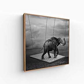 Canvas Wall Art for Living Room, Bedroom Portrait Framed Canvas Prints for Home Decoration Ready to Hang - 16x16 inches