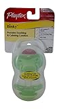 Playtex 2 Pack Binky Silicone Pacifier, Newborn 0 to 6 Months (Green)
