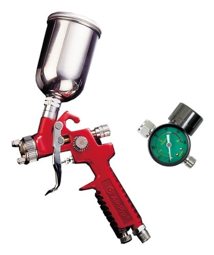 Click Here to See More Images Ampro AR6029 Mini Touch-Up HVLP Spray Gun with Regulator
