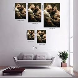 HMLZSJ Nude Muscle Male Torso Portrait Art Gay