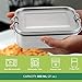 Vanli's Stainless Steel Lunch Containers | Metal Lunch Box For Kids And Adults | Durable Bento Box With Lockable Clips Leak Proof To Keep Food Fresh | Tiffin Food Container | 27oz