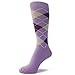 Spotlight Hosiery Men's Groomsmen Wedding Argyle Dress Socks-Lavender, sock size 10-13