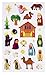 Juvale 864-Piece Christmas Stickers, 36 Sheets Nativity Scene Stickers for Scrapbooking, DIY Crafts, Holiday Card Making, Gift Wrapping, Decorations, and Classroom Projects