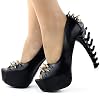 SHOW-STORY-Womens-Punk-Spike-Peeptoe-Platform-Bone-Heel-Club-PumpsLF80627