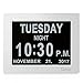 SVINZ Dementia Clock for Seniors, Large Number Digital Calendar Clock with Date and Day of Week for Elderly Alzheimer, 20 Custom Alarms and Tags