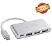 G-TING USB-C 3.0 Type C Adapter Multiport Converter for New MacBook, ChromeBook Pixel Devices Nokia N1, Nexus 6/6p and Other Type-C HUB Devices, USB C Charging Port and 3 USB A Ports