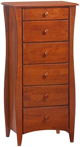 Night & Day Furniture 6 Drawer Clove Lingerie Chest in Cherry Finish