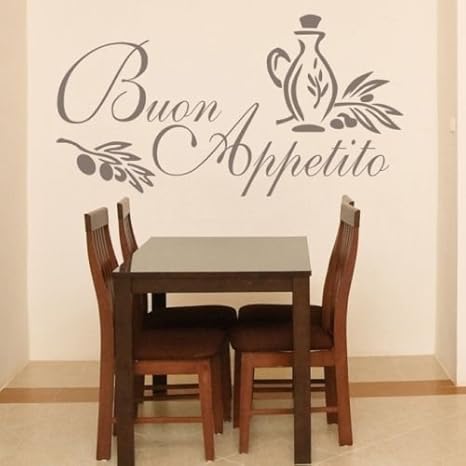 Buy Generic B1 Buon Appetito Wall Art Sticker Italian Quote