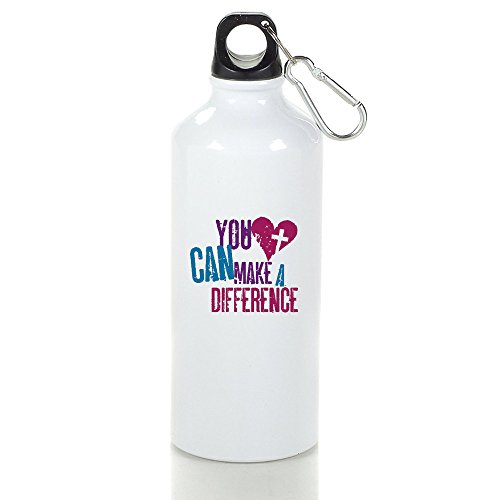 You Can Make A Difference Cool Aluminum Sports Water Bottle - 400/500/600ML 600ml
