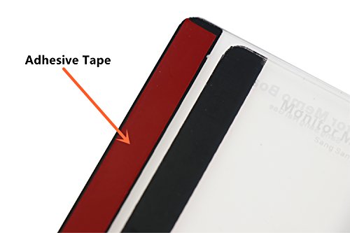 EIKS Fashion Computer Monitor Side Panel Multifunction Memo Pad Transparent Message Sticky Board (Left & Right)