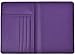 RFID Blocking Leather Passport Holder Cover & Travel Wallet ID Card Case (Purple)