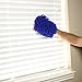 Microfiber Chenille Dusting Mitt for Home and Car Cleaning - Set of 2 Hand Duster Gloves by bogo Brands (Blue)
