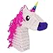 White Unicorn w/Pink Hair Pinata - Mexican Piñata - Handmade in Mexico