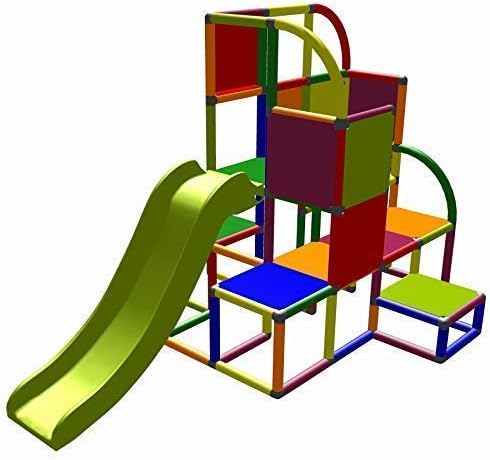 move and stic Helge Bigger Play Tower / Climbing Frame with Slide for Small Children - 7 Colours Multicolor