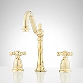 Signature Hardware 434669 Victorian Widespread Bathroom Faucet - Cross Handles