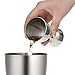 Hiware Double Cocktail Bar Jigger, 18/8 Stainless Steel Bell Measuring Jigger - 1 oz x 2 oz
