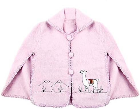 Child's Handstitched Alpaca Poncho (Purple)