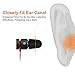 12Pcs Replacement Eartips- RIYO Premium Memory Foam Earphone Earbuds Tips Noise Reducing Earbud Tips for 5mm-7mm in-Ear Headphones Nozzle (Large, Black)