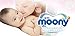 Japanese Soft Diapers - Nappies New Moony Air Fit, Irritation Free, for Extra Sensitive Skin, Leaks Free (Large)
