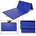 Cloud Mountain 4'x8'x2 Gymnastics Mat Folding Thick Panel Gym Mat Exercise Fitness Tumbling Mat with Handle Compatibility Hook & Loop Tape Martial Arts Yoga Cheerlanding Aerobics (Blue)