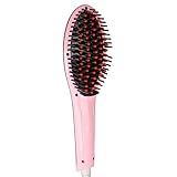 niceEshop(TM) Anion Instant Ceramic Straightening Brush Hair Straightener Hot Comb for Women