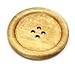 PEPPERLONELY Brand 10PC Natural 4 Holes Large Wood Painting Sewing Buttons 50mm (2 Inch)