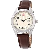 Victorinox Garrison Beige Dial Leather Strap Ladies Watch 26029CB