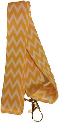 BTC LANYARDS Chevron ID Badge Holder Neck Lanyard (Yellow)