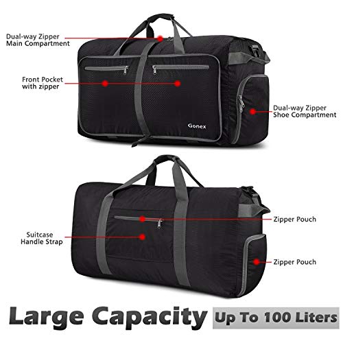 2 Gonex+Packable+Travel+Duffle+Luggage