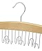 Whitmor Wood Belt Hanger, Natural/Chrome