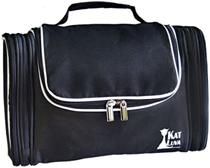 KATLUVA HANGING TOILETRY BAG - Compact Essentials and Necessities Organizer Kit with Metal Hook