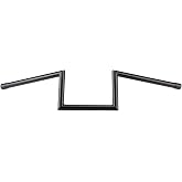AIRCMT 7/8'' 22mm Motorcycle Z Drag Bar Handlebar For Honda Suzuki Yamaha Kawasaki Harley Chopper Cruisers Bobber Custom (Height 6'')