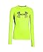 Under Armour Boys' HeatGear Armour Up Fadeaway Fitted Long Sleeve Shirt, Fuel Green (363)/Black, Youth X-Large