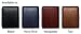 Set of 2 Metal-Plated 100s Leather Cigarette Case & Stash Box (Buffalo Black)