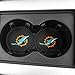 2 Pack 2.75 inch for Miami Dolphins Car Interior Accessories Anti Slip Cup Mat for All Vehicles (Miami Dolphins)