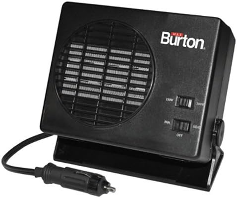 Max Burton 12 Volt 150/300W Ceramic Heater And Fan
