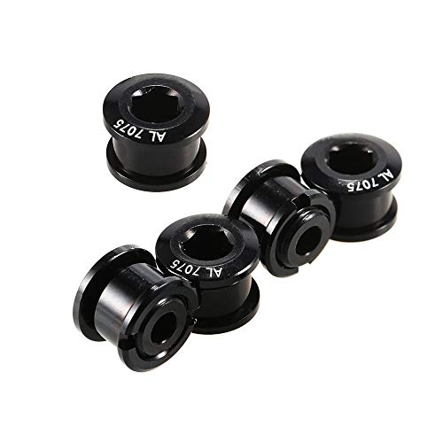 Saiper 10pcs M8 Single Bike Chainring Bolts 7075 Aluminum Alloy Bicycle Crankset Nuts Chainwheel Screws Fit for Road Bike, Mountain Bike, BMX, MTB, Fixie - Thumbnail 6