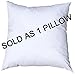 Pillowflex Premium Polyester Throw Pillow Insert - 26x26 - Ultra Soft Square Throw Pillow, Couch Sham, Lumbar, Back, Sofa - Machine Washable - Decorative Accent Form - 1 Soft Pillow