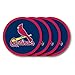 Duck House womens MLB St. Louis Cardinals Vinyl Coaster Set (Pack of 4), 4