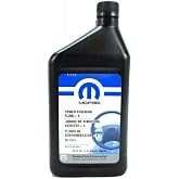 Mopar Power Steering Fluid +4 MS9602-68218064AC, 32 Fl.oz, Oil | 32 oz Bottle Genuine Mopar OEM Hydraulic Steering Fluid, Helps Maintain Proper Pressure, Reduces Wear on Pumps and Hoses