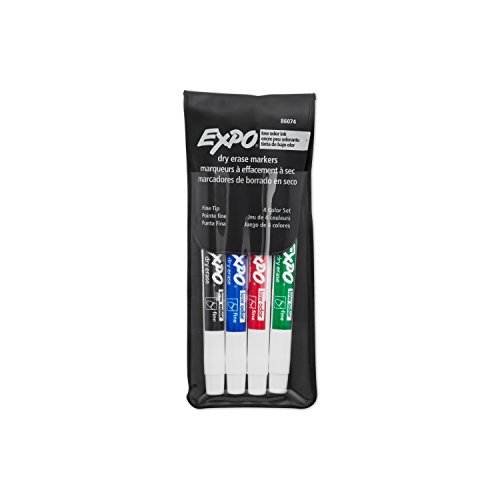 Expo Dry Erase Markers, Fine Point, 4-Pack Assorted - Image 3