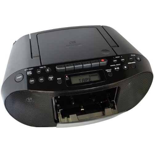 Sony MP3 CD/CDR/RW Cassette Recorder Digital Radio AM/FM tuner MEGA BASS Portable Stereo
