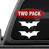 Batman Forever - 2 Pack of decal sticker for Car Window, Laptop, Motorcycle, Walls, Mirror and More.