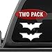 Batman Forever - 2 Pack of decal sticker for Car Window, Laptop, Motorcycle, Walls, Mirror and More.