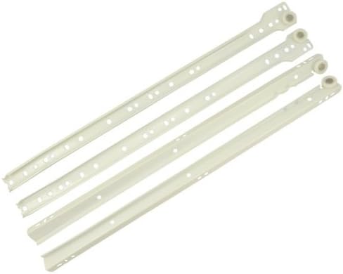 450mm White Bottom Fix Steel Drawer Runner Amazon Co Uk Kitchen